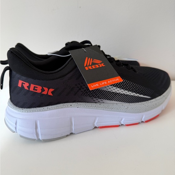 RBX Other - RBX Kids Black and White Sneakers with Red Accents